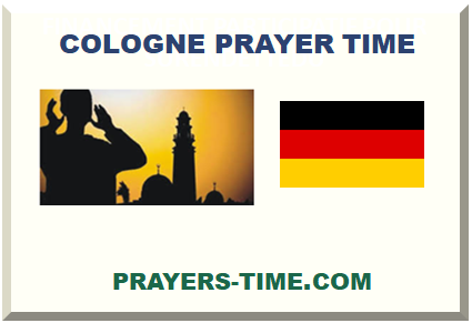 Cologne prayer time and mosque