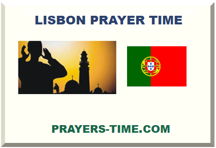 Lisbon prayer time and mosque