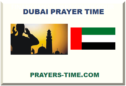 DUBAI PRAYER TIME 2024