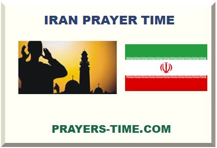 IRAN PRAYER TIME 2024