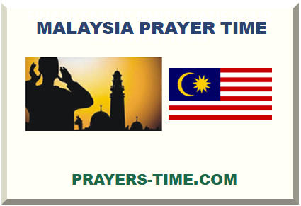 MALAYSIA PRAYER TIME 2024