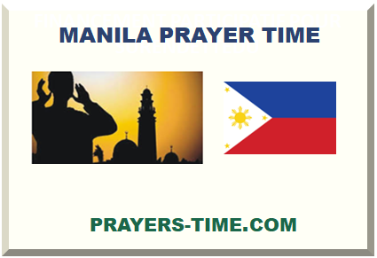 MANILA PRAYER TIME 2024