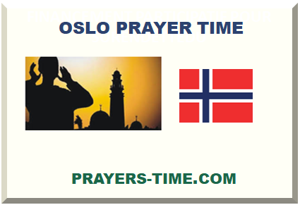 OSLO PRAYER TIME 2024