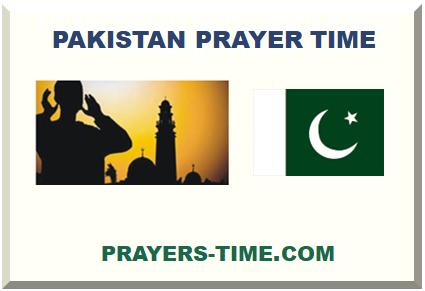 PAKISTAN PRAYER TIME 2024