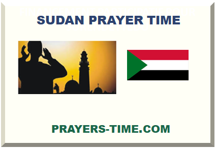 SUDAN PRAYER TIME 2024
