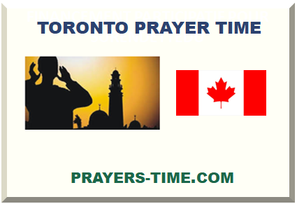 TORONTO PRAYER TIME 2024