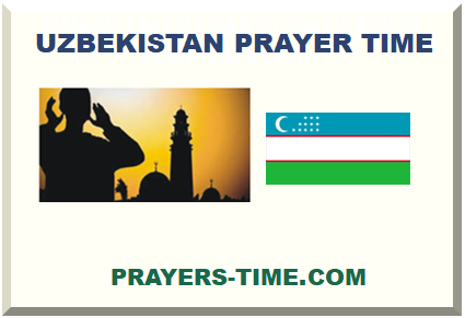 UZBEKISTAN PRAYER TIME 2024